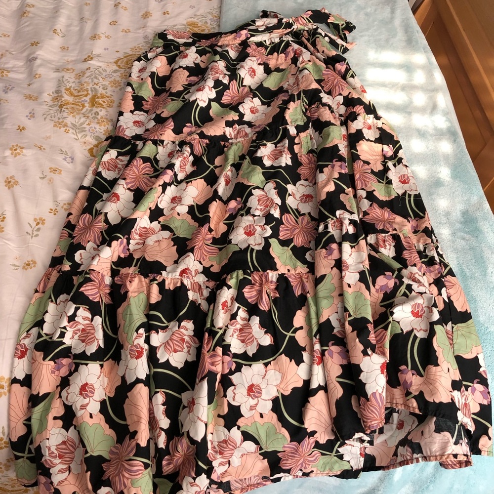 Floral tiered maxi skirt from Who What Wear